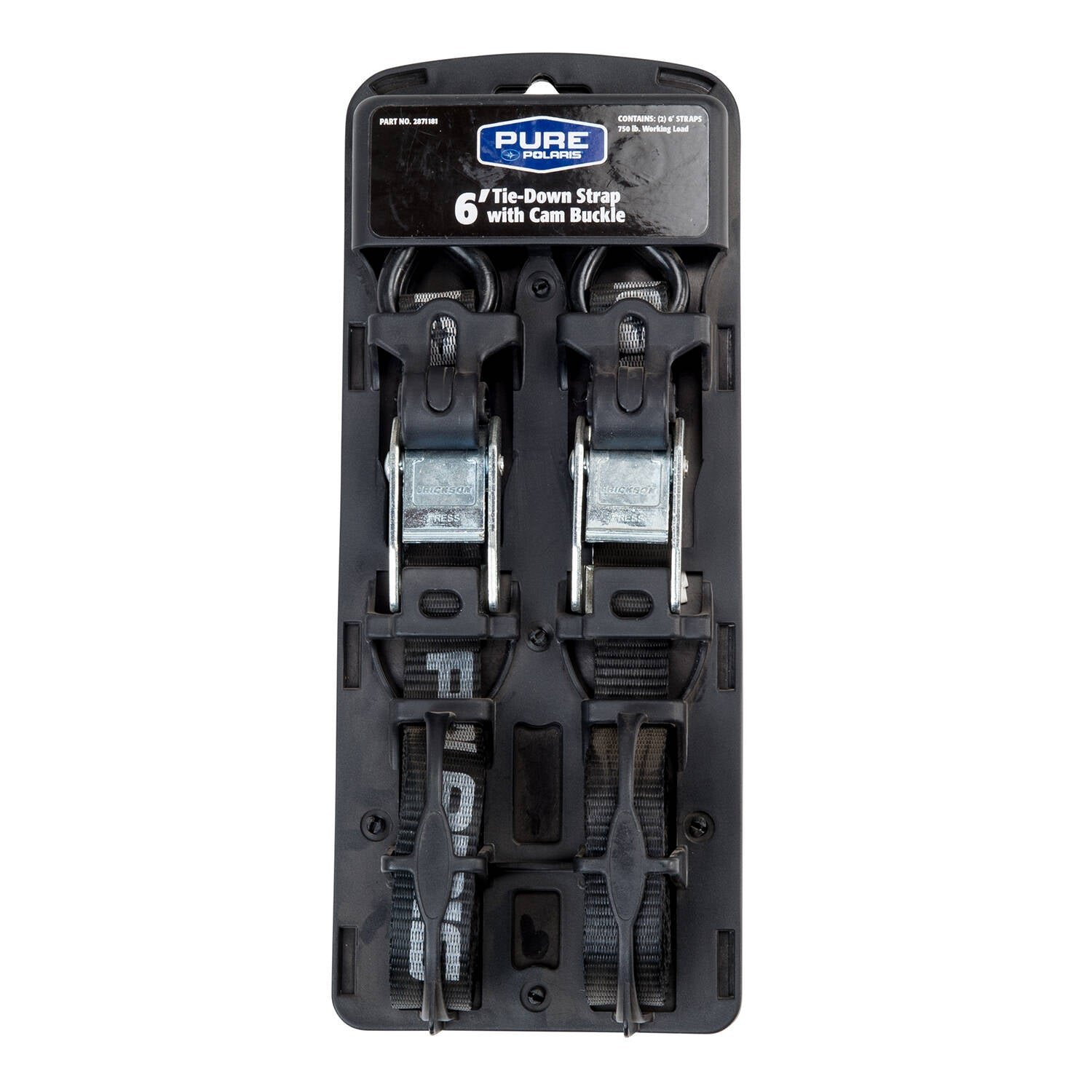 6 ft. Tie Down Straps, Black, Part 2871181